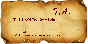 Tulipán Armida névjegykártya